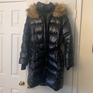 Black down coat